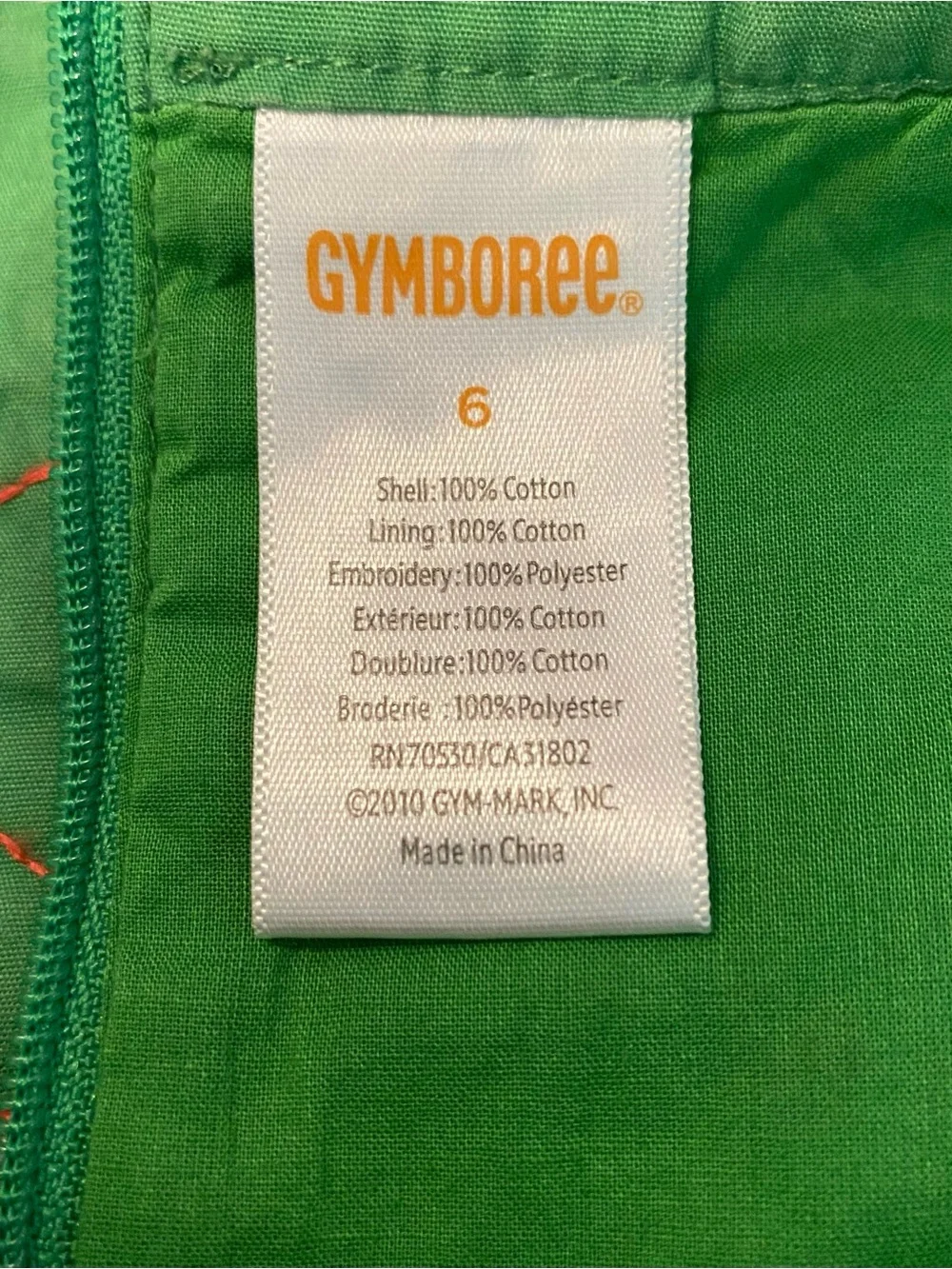 Gymboree ‘Palm Beach Paradise’ Green Embroidered Flamingos Sleeveless Dress 6